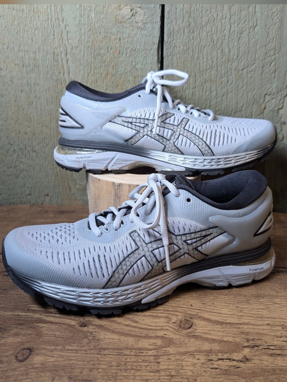 Asics Gel Kayano 25 Grey FlyteFoam Duomax Running Shoe